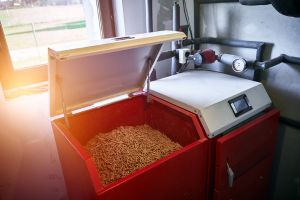 Pelletheizung mit Pellets