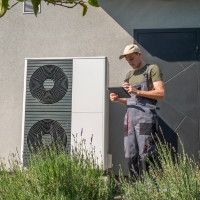 Solarteur mit einem Solarmodul